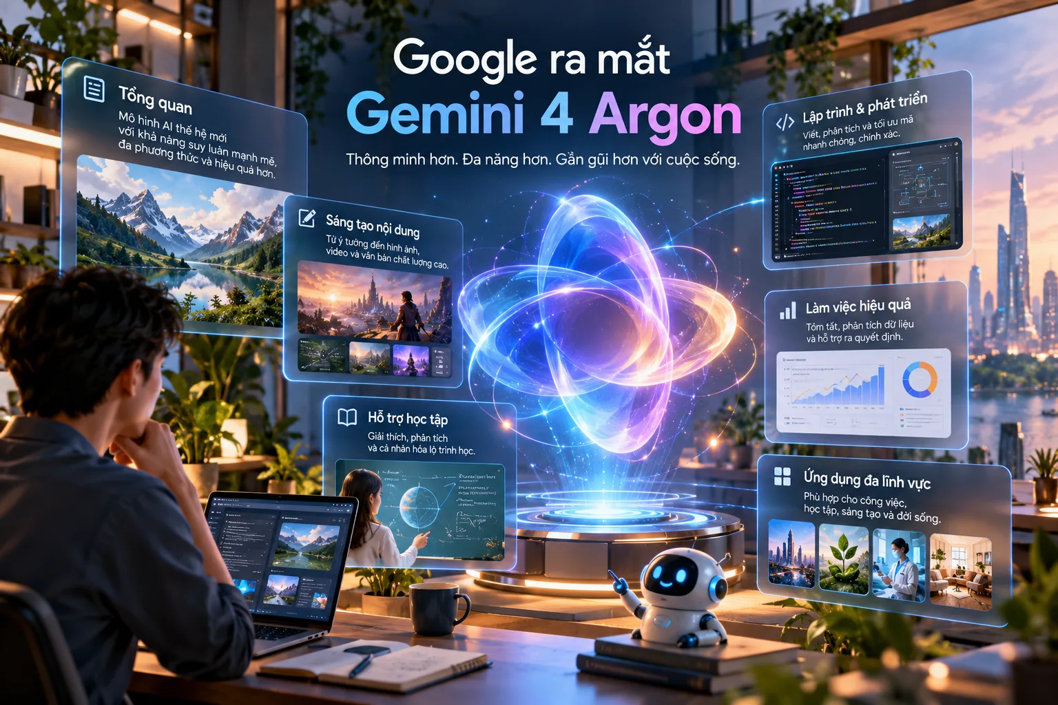 Google ra mắt Gemini 4 Argon: mô hình AI xử lý tác vụ dài