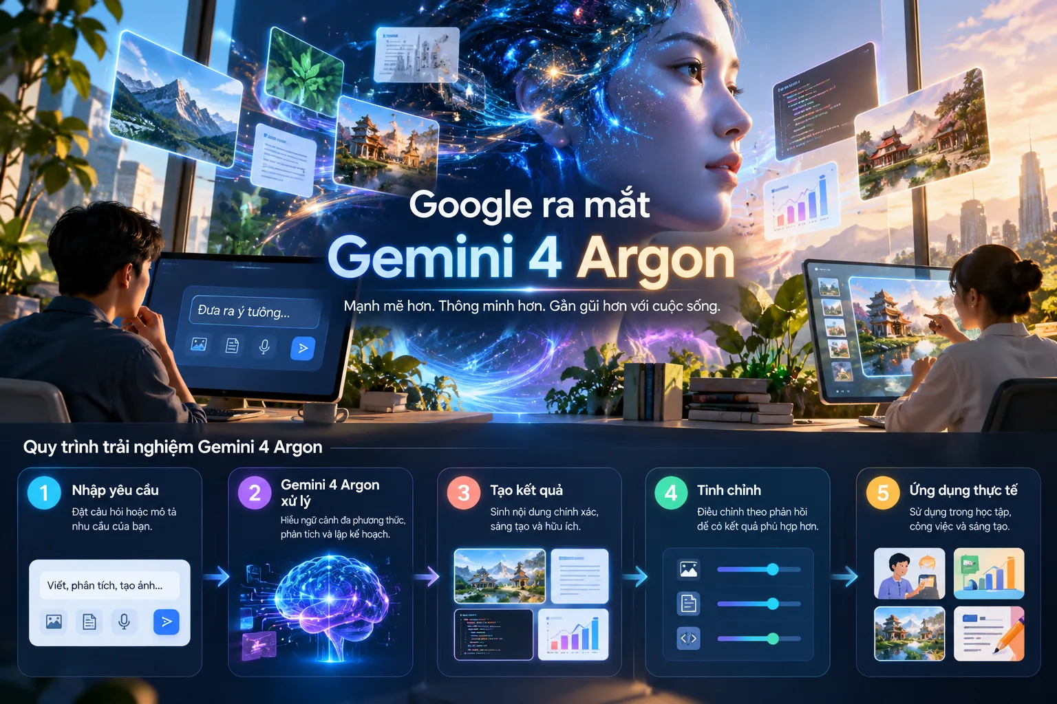 Google ra mắt Gemini 4 Argon: mô hình AI xử lý tác vụ dài