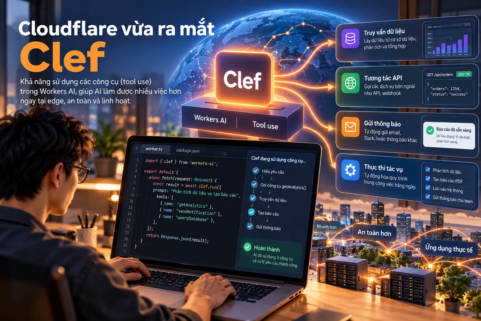 Cloudflare ra mắt Clef và Clef-flash trên Workers AI