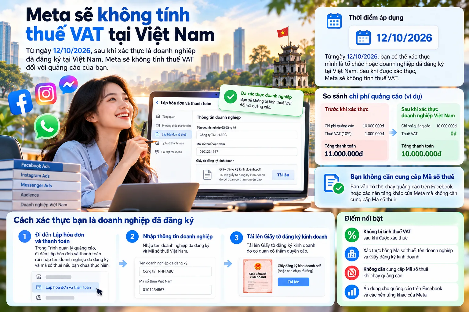 Meta sẽ không tính thuế VAT tại Việt Nam: điều kiện áp dụng