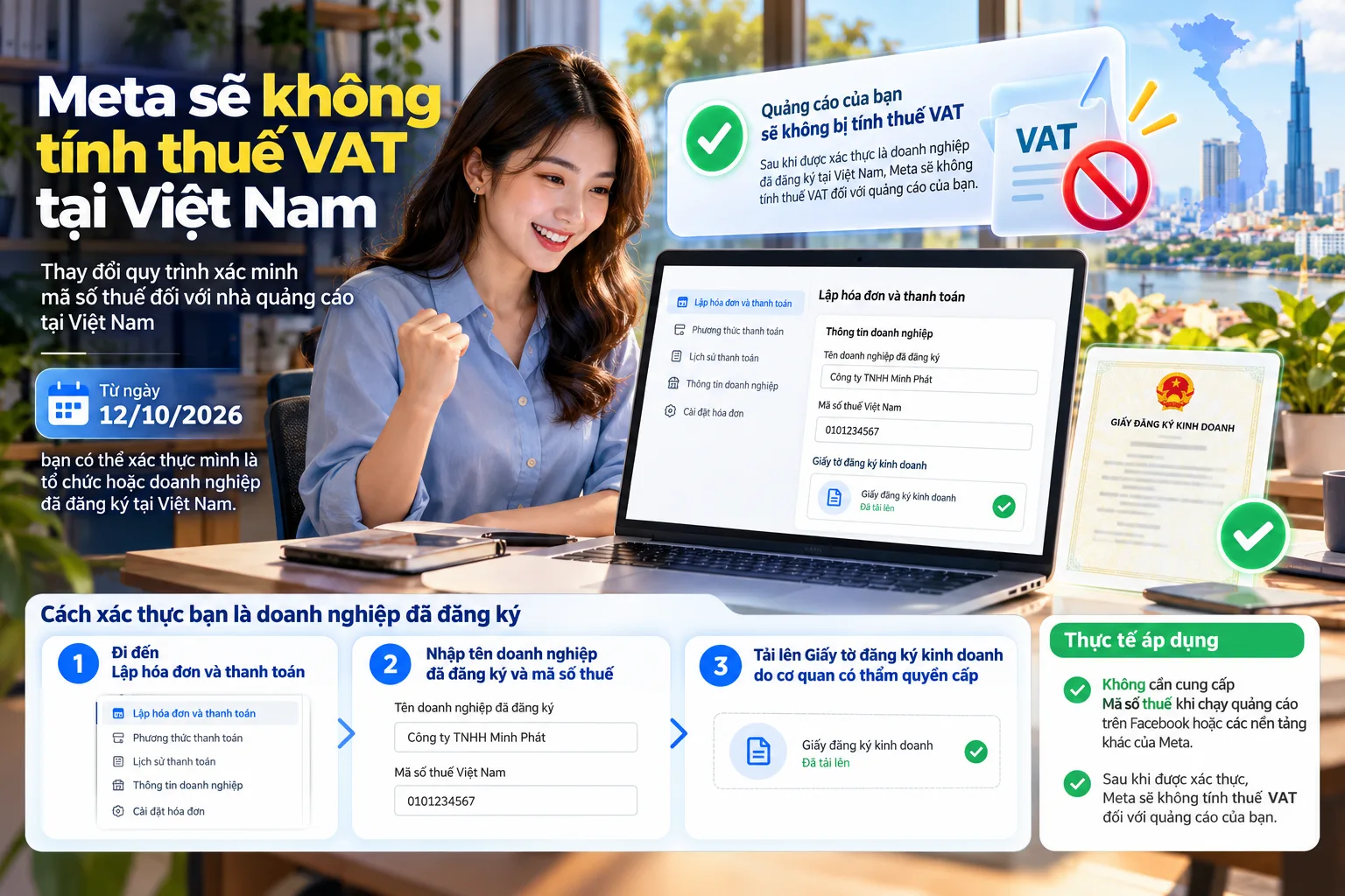 Meta sẽ không tính thuế VAT tại Việt Nam: điều kiện áp dụng