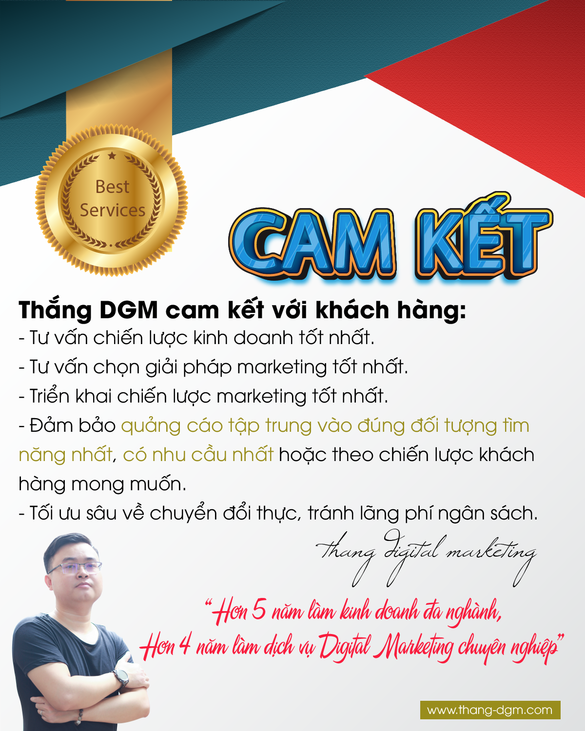 chạy quảng cáo cam kết hiệu quả