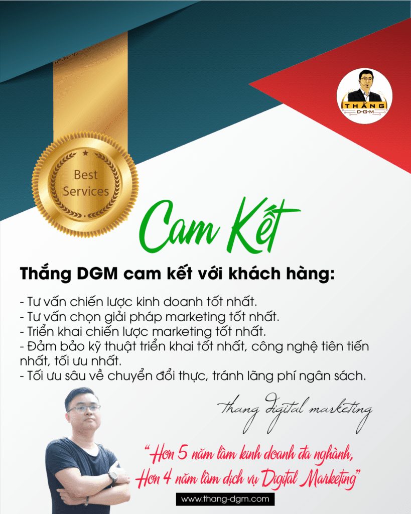 cam kết dịch vụ digital marketing