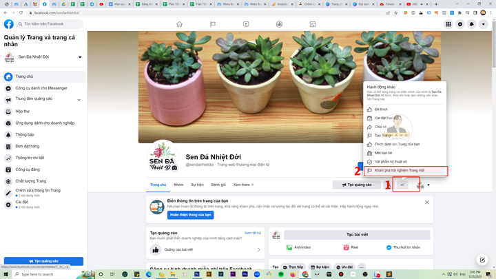 Cách chuyển Fanpage sang trang trải nghiệm mới