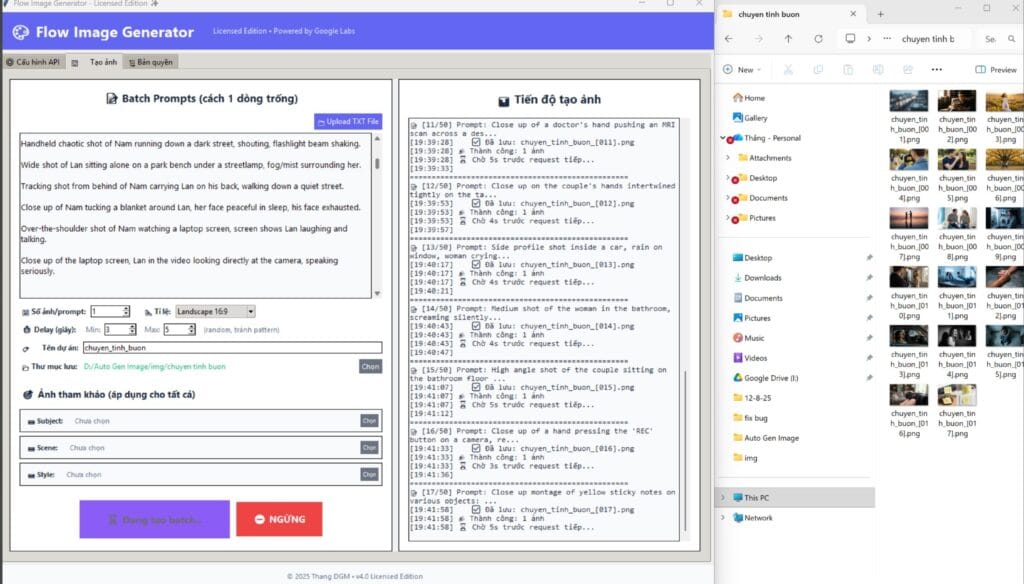 Công Cụ Tự Động Tạo Ảnh Không Giới Hạn Google Flow